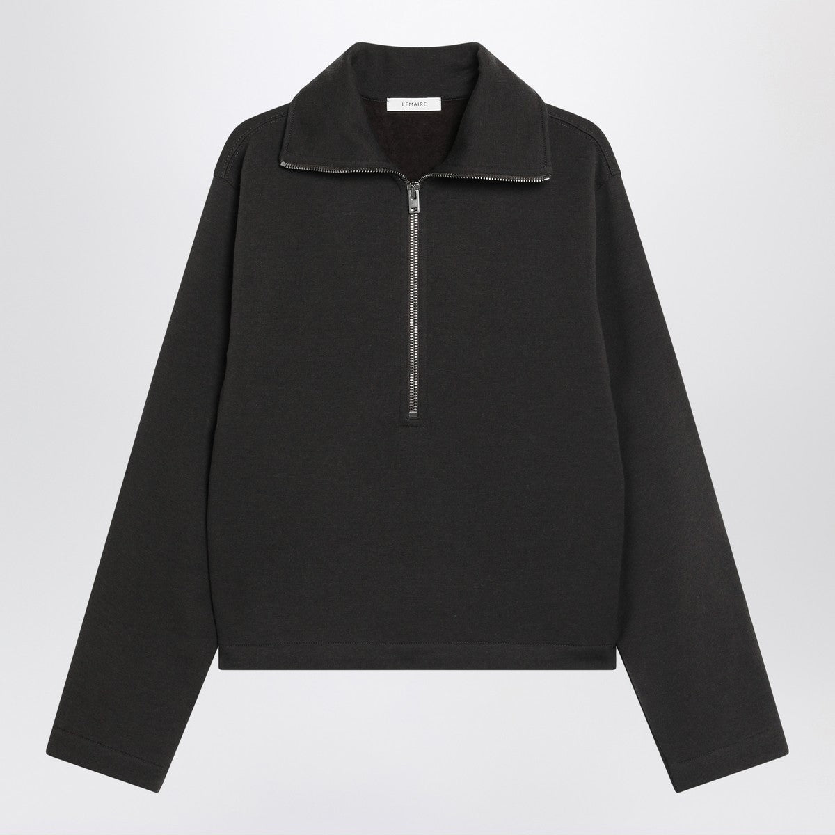 LEMAIRE Brown wool-blend zip sweater Lemaire