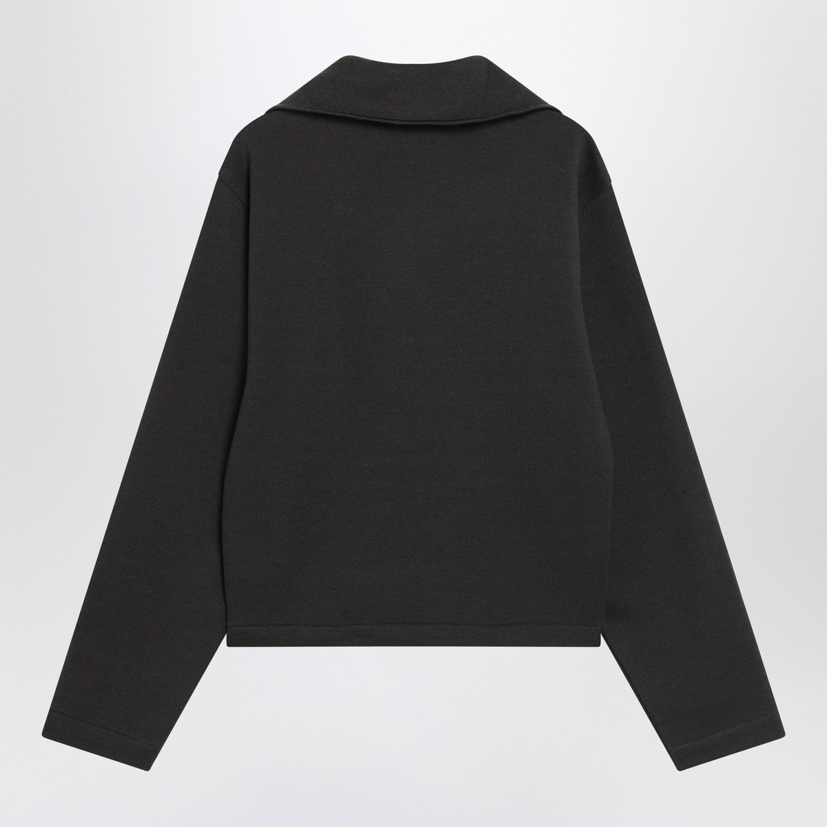 LEMAIRE Brown wool-blend zip sweater Lemaire