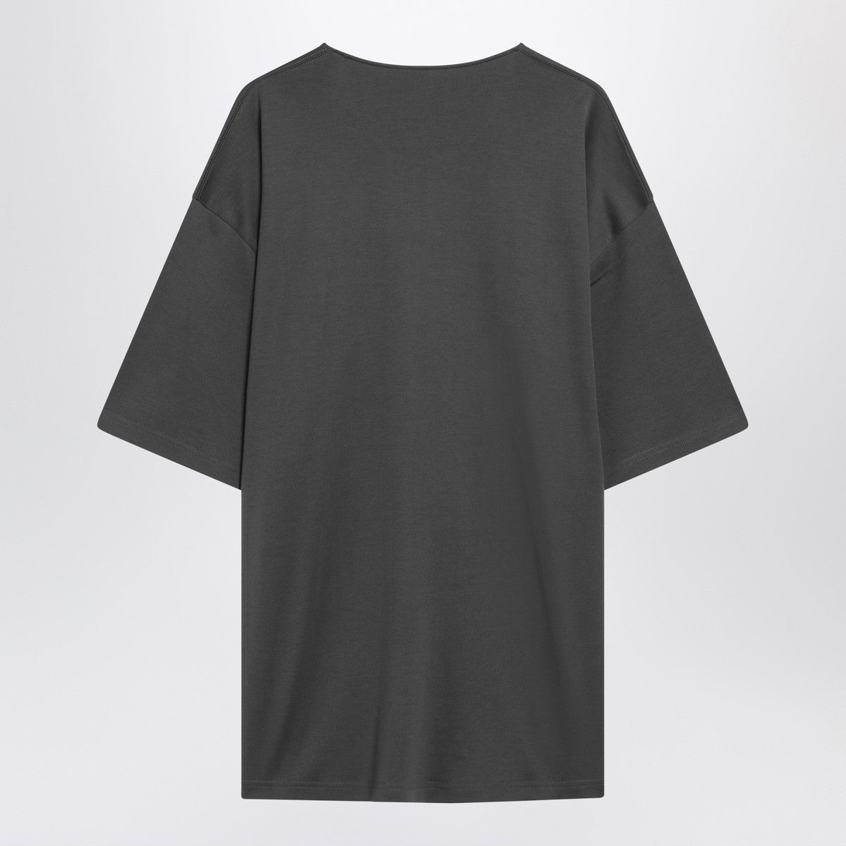 LEMAIRE Charcoal grey cotton and silk T-shirt Lemaire