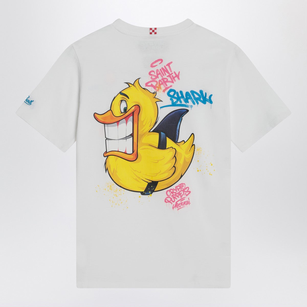 MC2 Saint Barth White T-shirt with Crypto Duck print MC2 Saint Barth