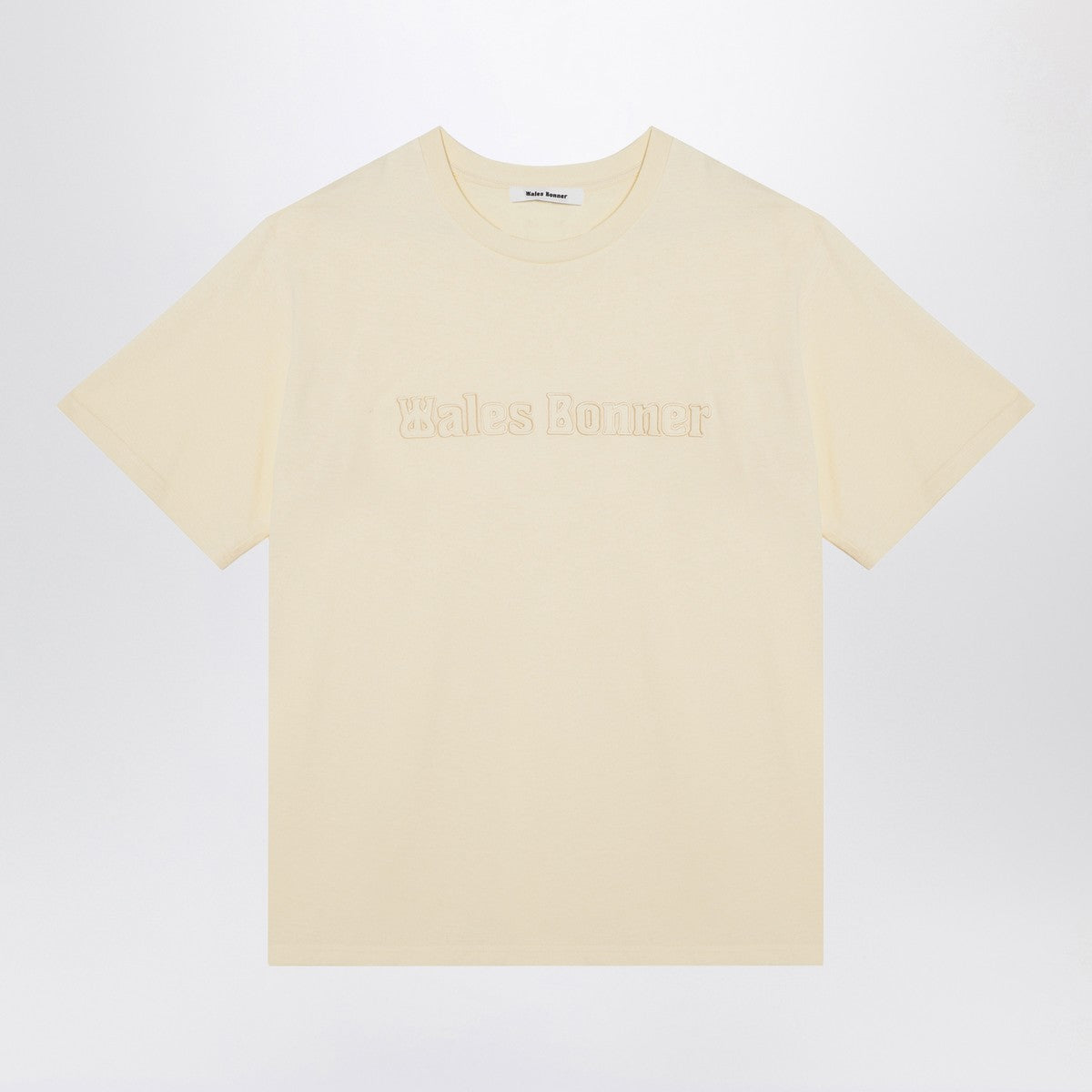 Wales Bonner Organic cotton light yellow T-shirt Wales Bonner
