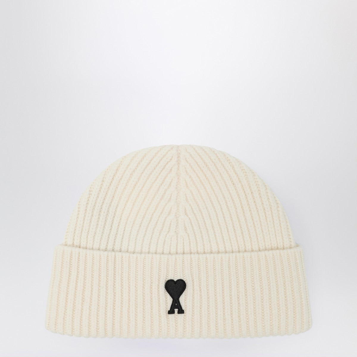 Ami Paris White wool Ami De Coeur beanie Ami Paris