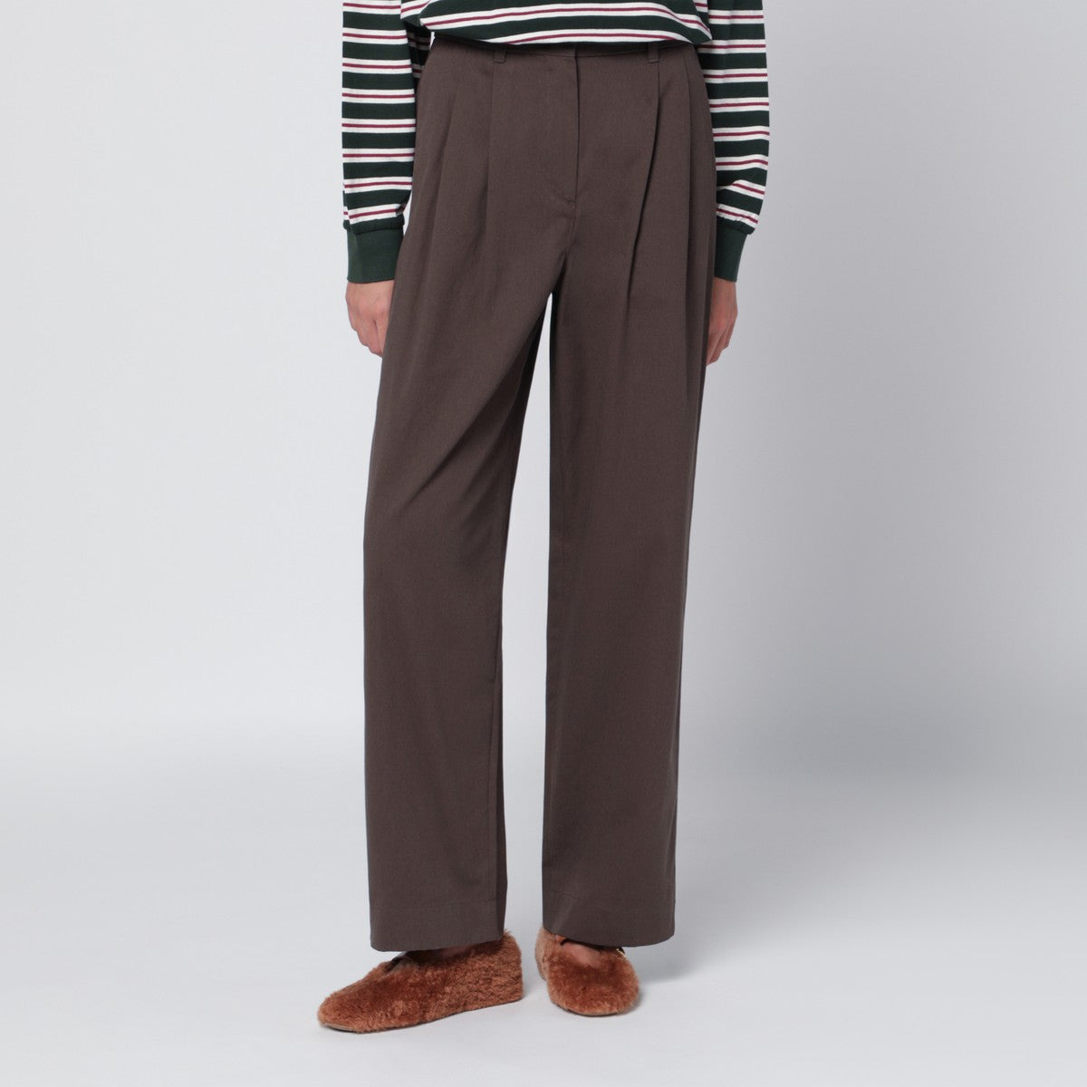 Dunst Brown cotton trousers Dunst