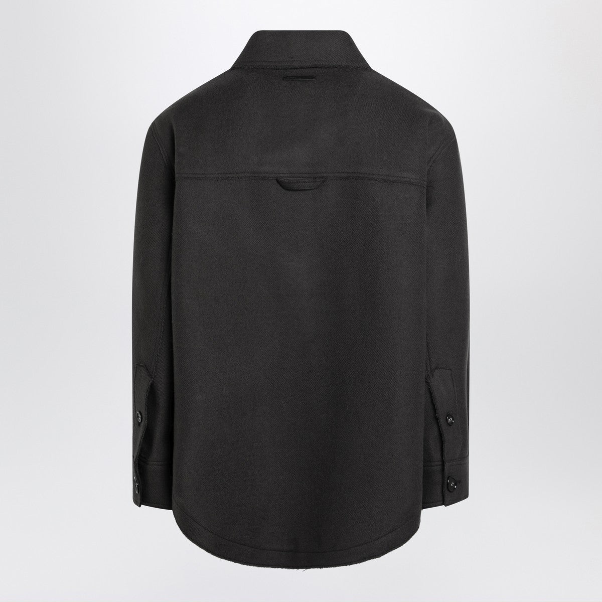 Ami Paris Anthracite grey wool shirt with pockets Ami Paris