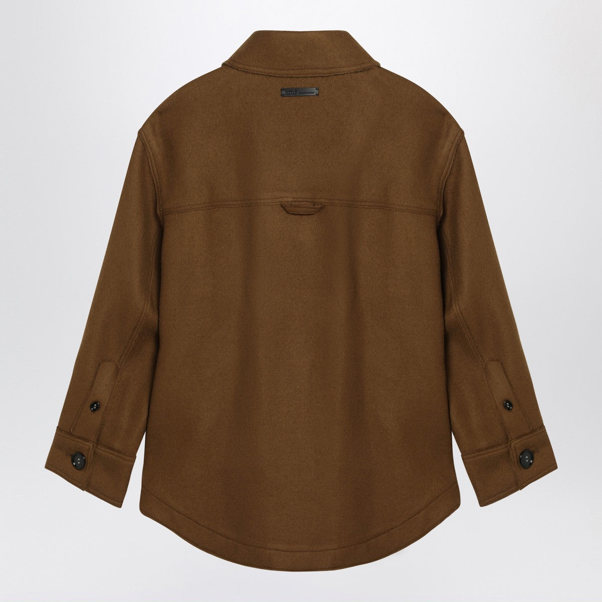 Ami Paris Hazelnut wool shirt with pockets Ami Paris