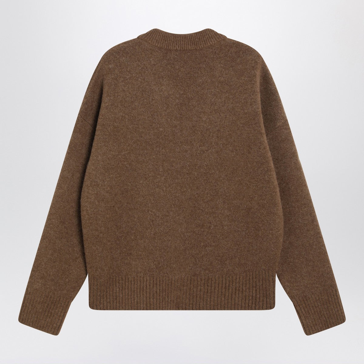 Ami Paris Hazelnut Ami De Coeur cardigan Ami Paris