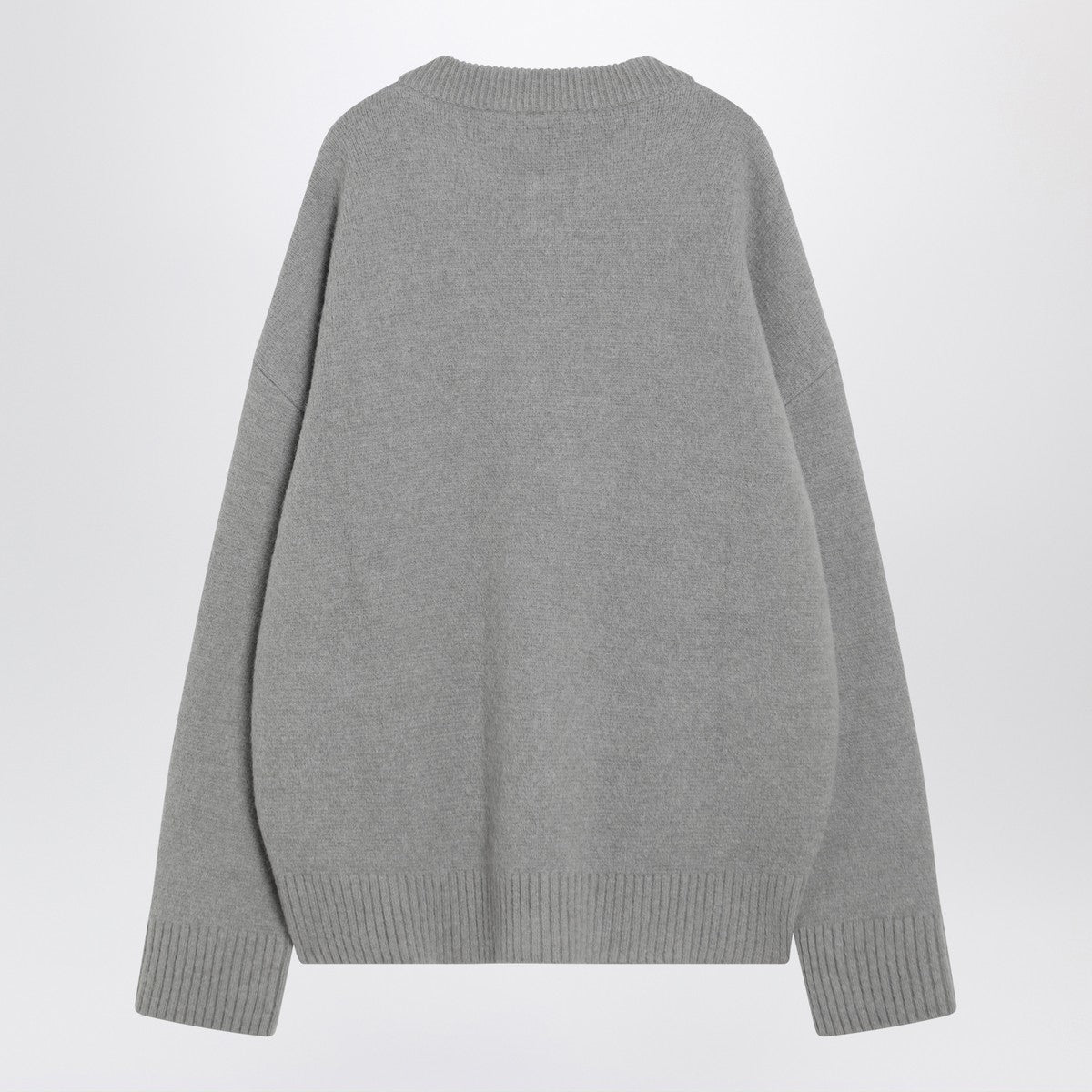 Ami Paris Grey wool cardigan Ami De Coeur Ami Paris