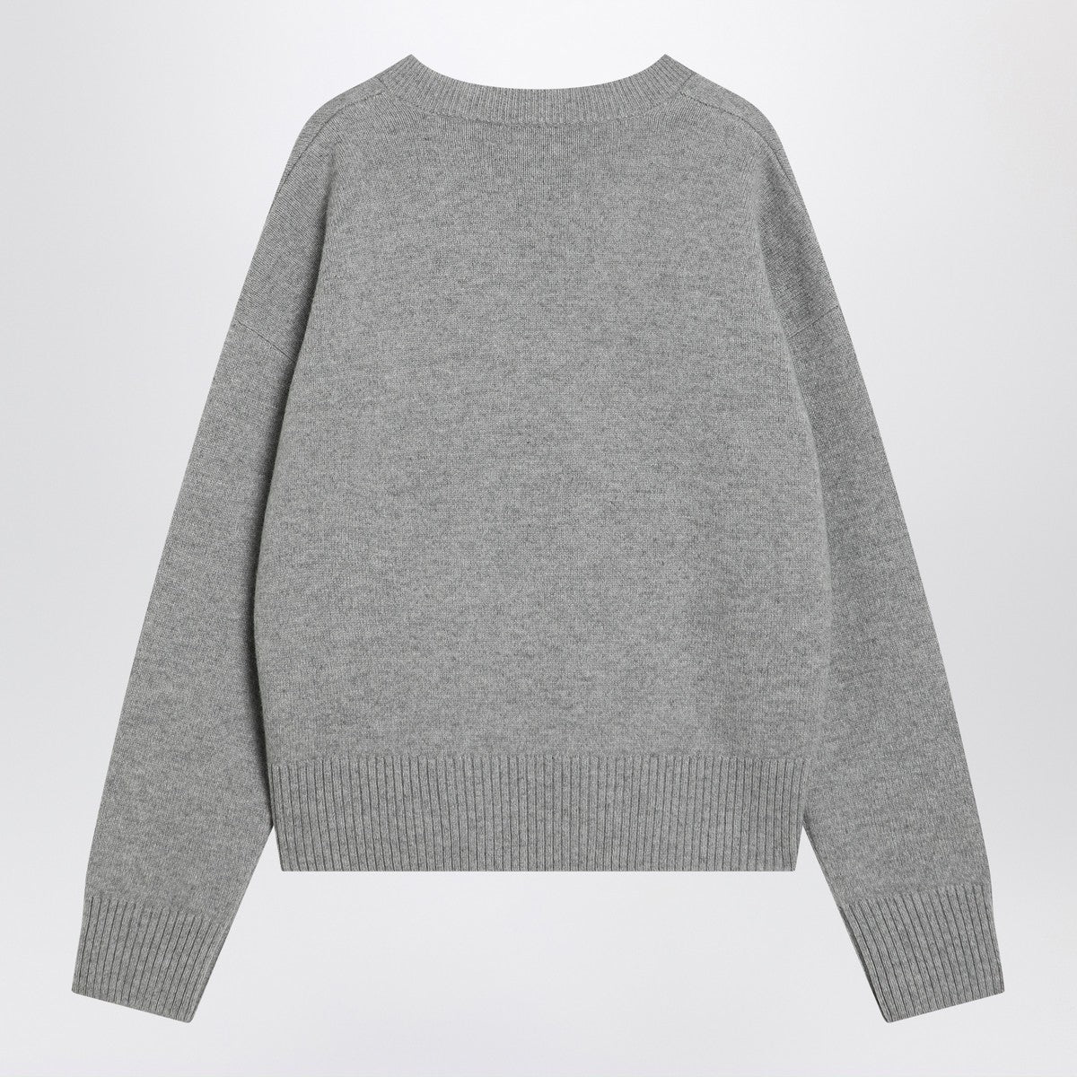 Ami Paris Grey Ami de Coeur sweater in wool and cashmere Ami Paris