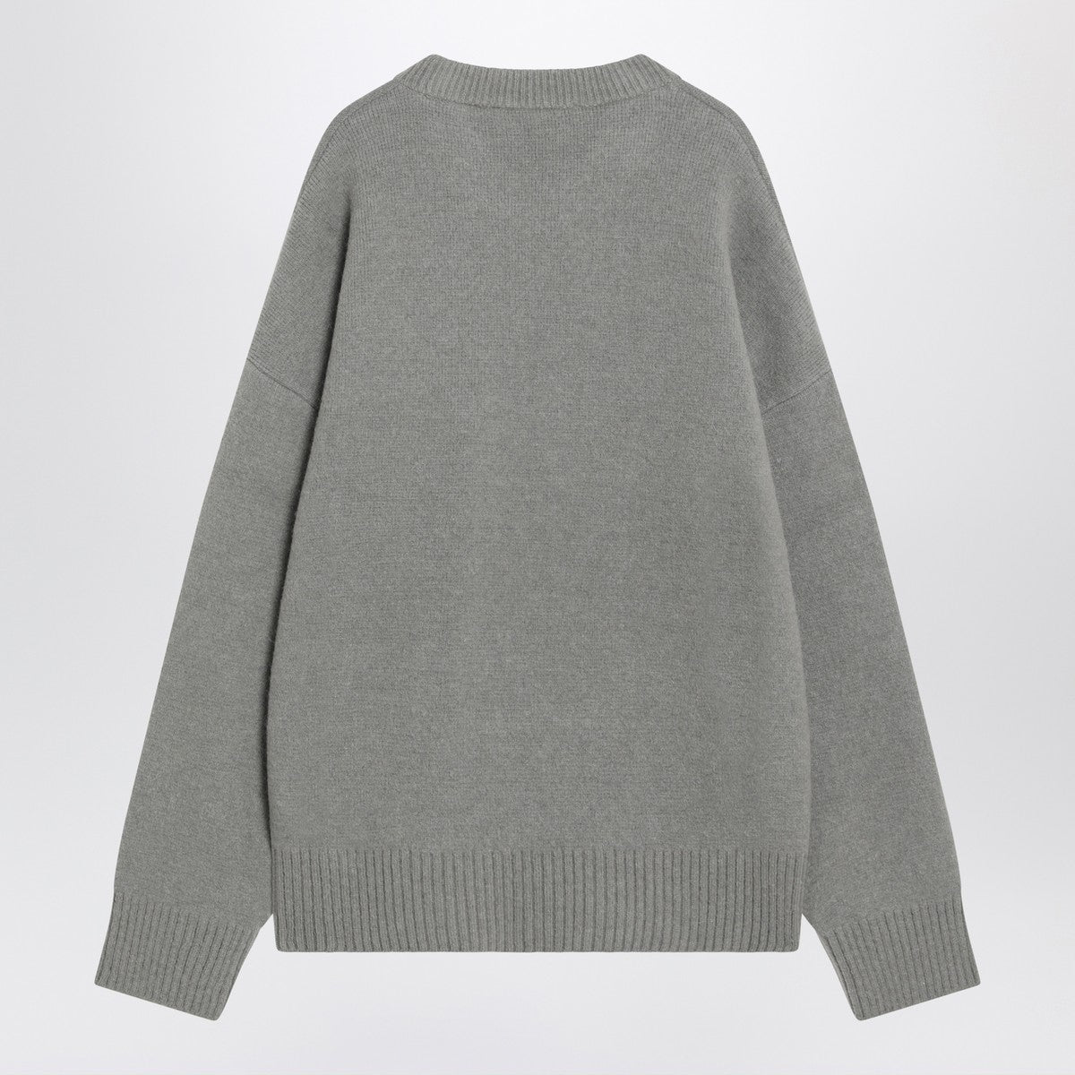 Ami Paris Grey wool blend sweater Ami De Coeur Ami Paris