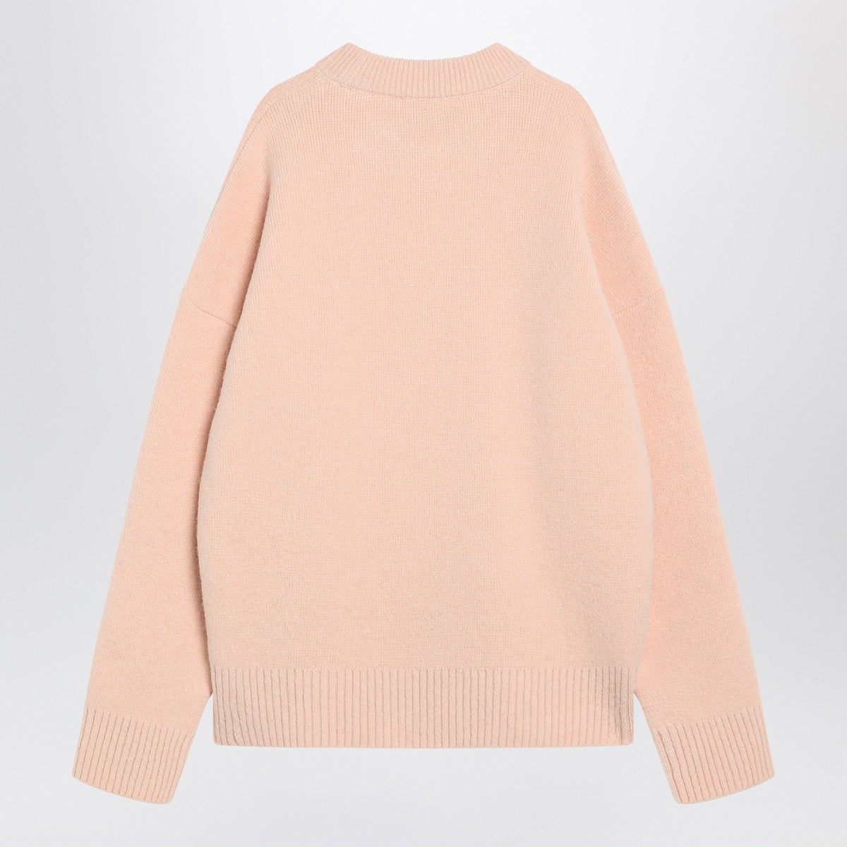 Ami Paris Powder pink wool blend sweater Ami De Coeur Ami Paris