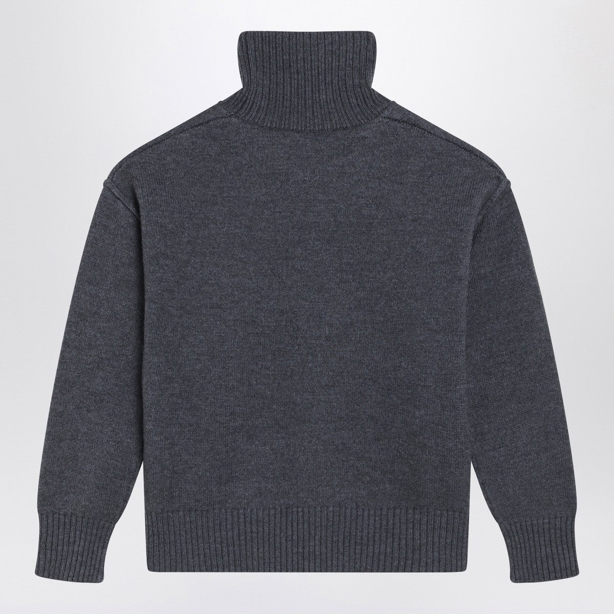 Ami Paris Turtleneck sweater Ami De Coeur grey Ami Paris