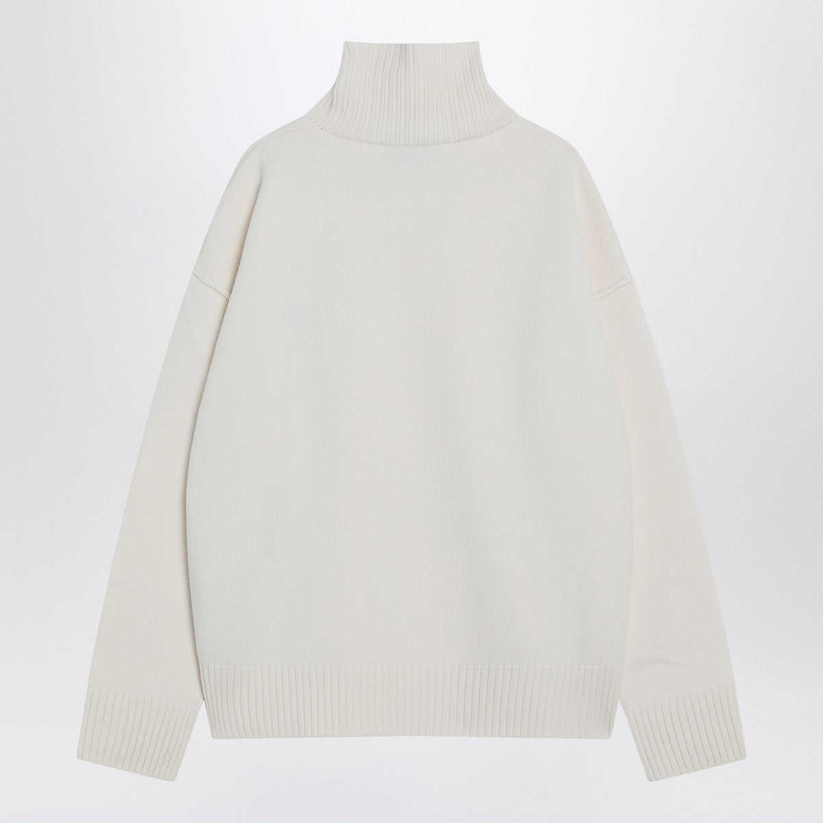 Ami Paris White Ami De Coeur turtleneck sweater Ami Paris