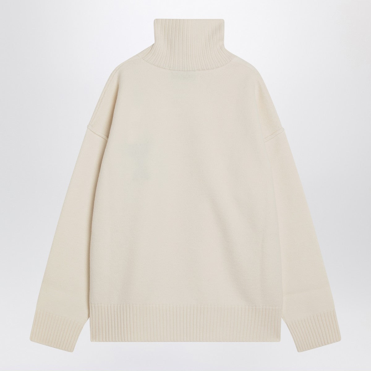 Ami Paris Turtleneck sweater Ami De Coeur white Ami Paris