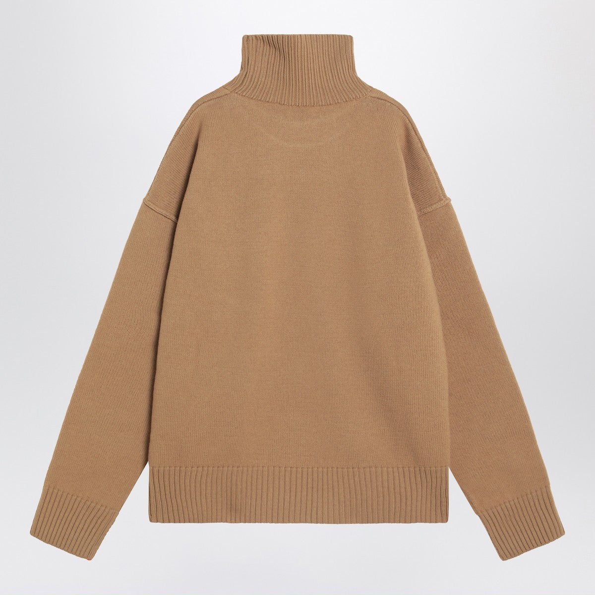 Ami Paris Camel Ami De Coeur turtleneck sweater Ami Paris