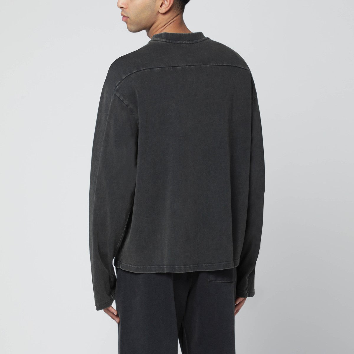 Entire Studios Black washed long-sleeve top Entire Studios