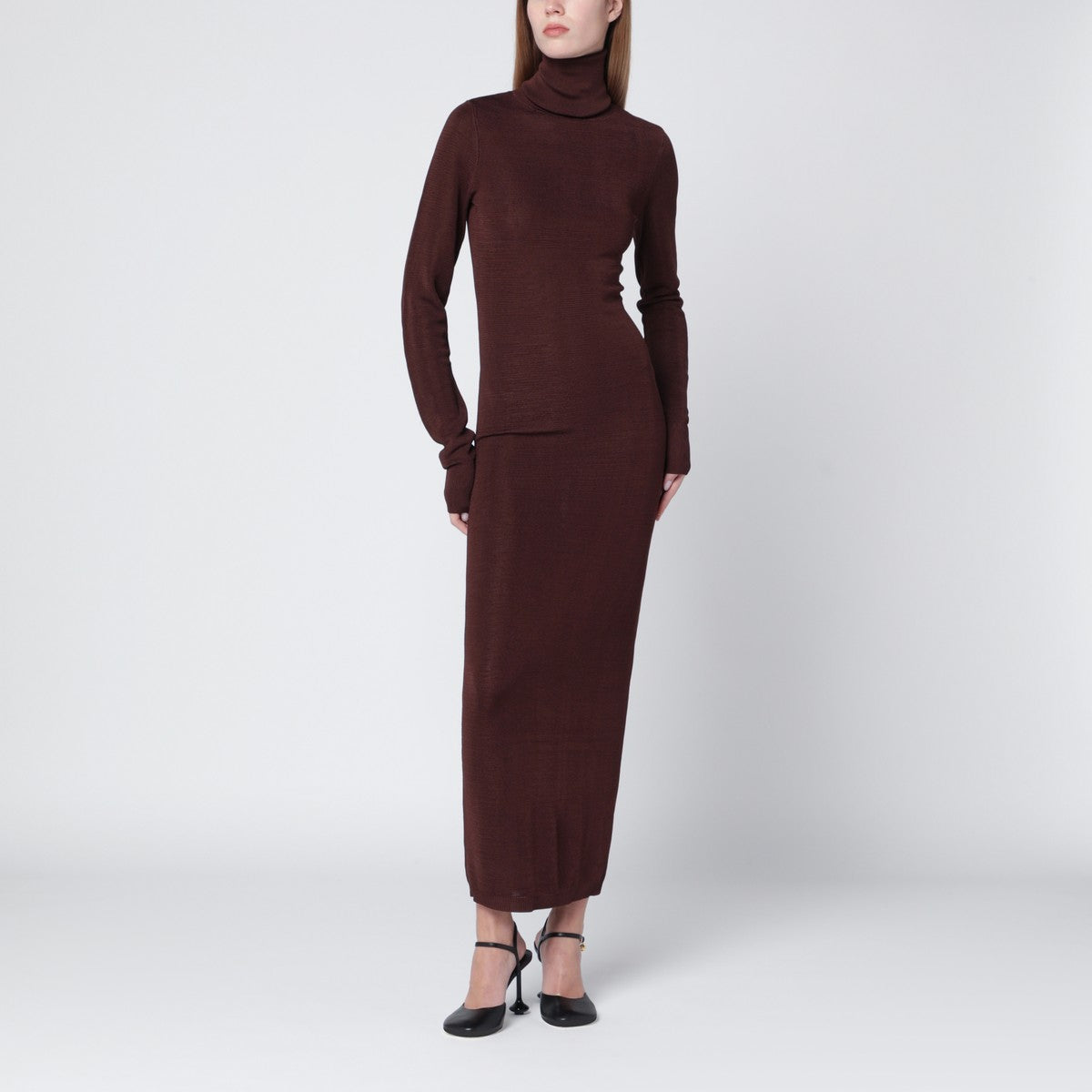 Entire Studios Brown turtleneck dress Entire Studios