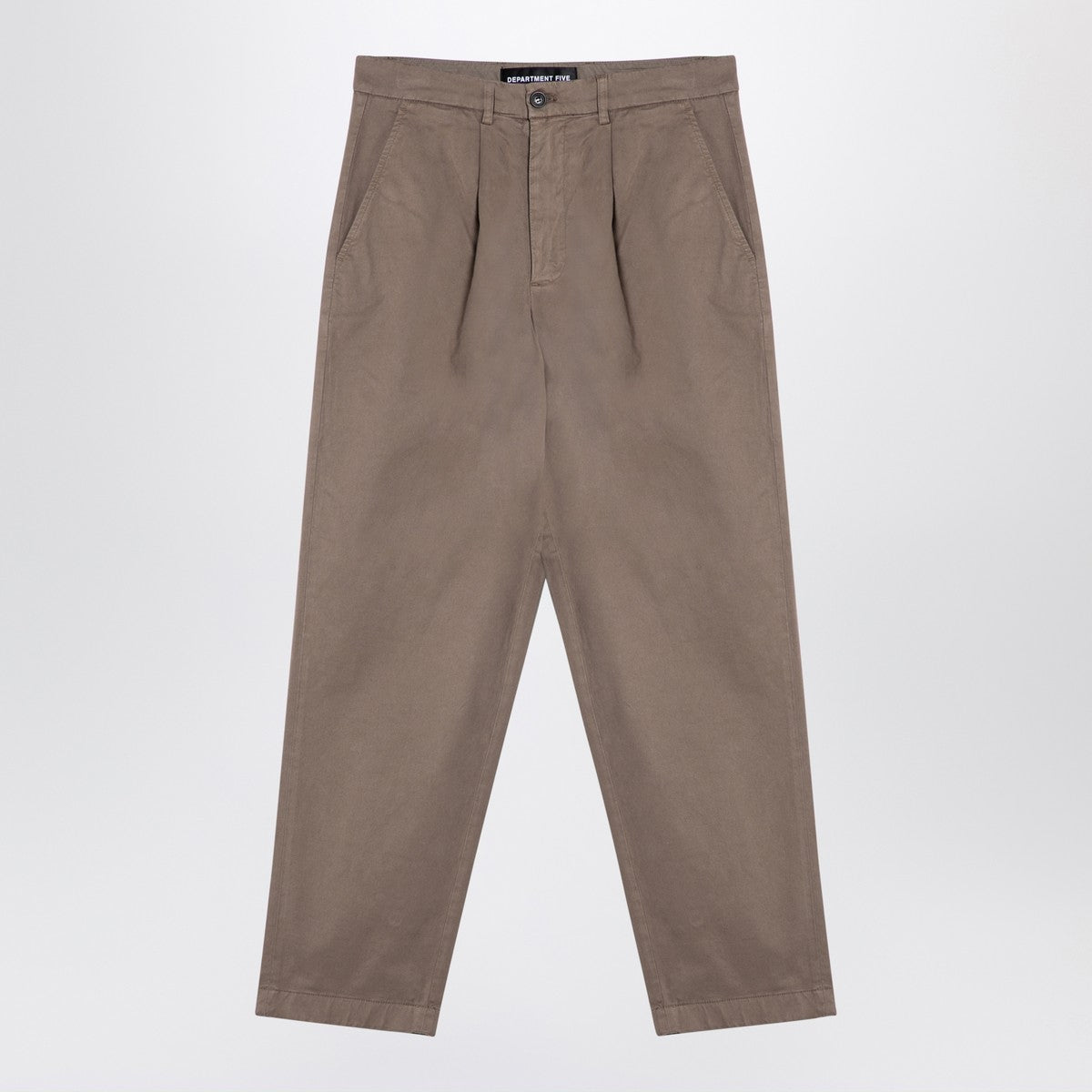 DEPARTMENT 5 Dove-coloured cotton trousers DEPARTMENT 5