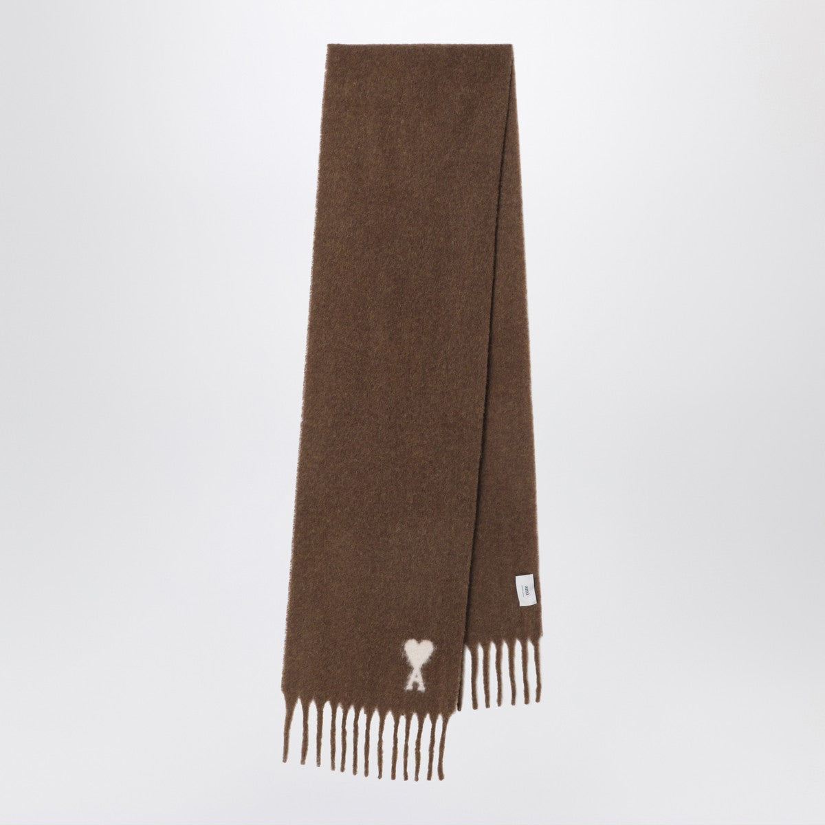Ami Paris Hazelnut Ami de Coeur scarf Ami Paris