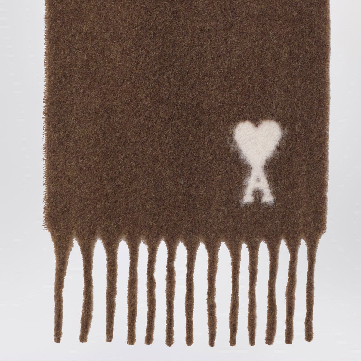 Ami Paris Hazelnut Ami de Coeur scarf Ami Paris