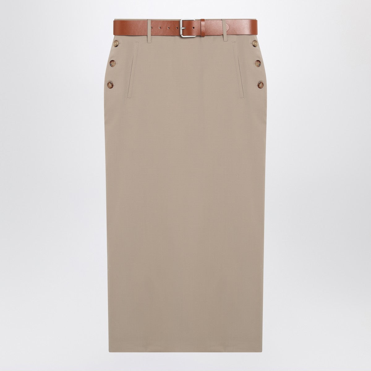 Moschino Jupe with beige wool skirt Moschino
