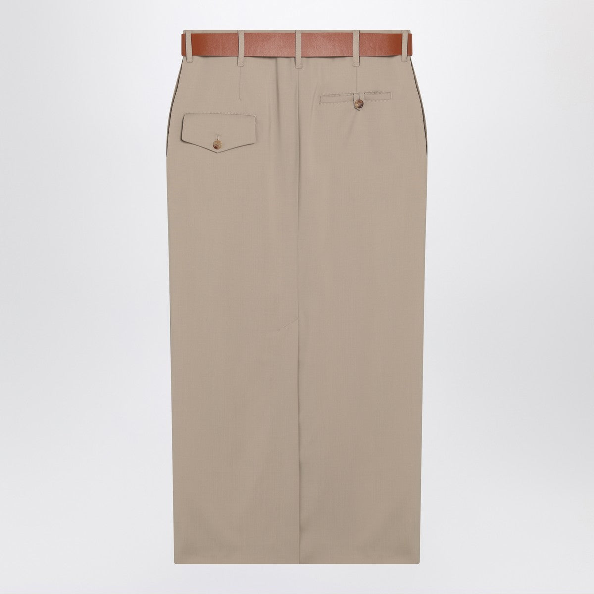 Moschino Jupe with beige wool skirt Moschino