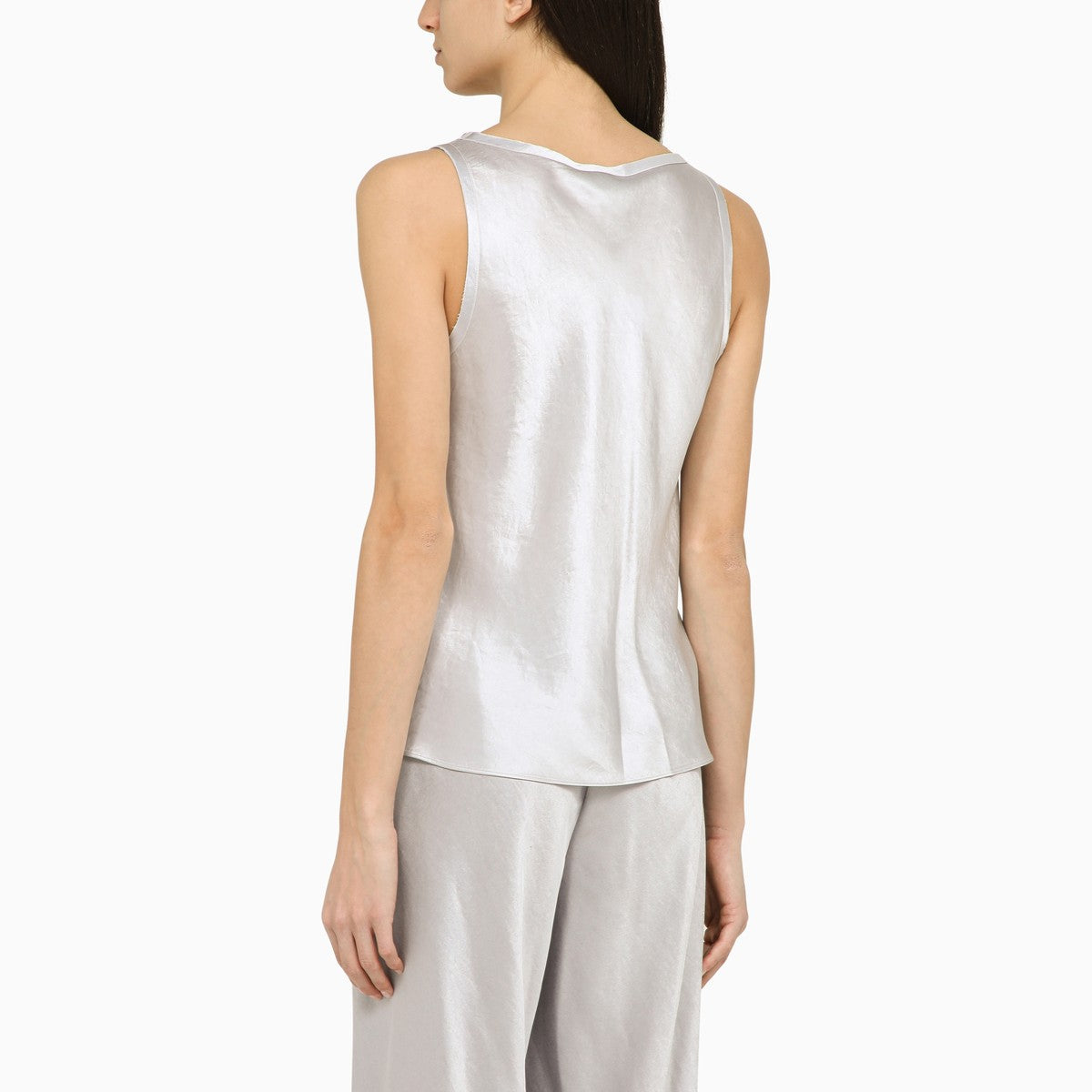Vince Pearl grey acetate tank top Vince