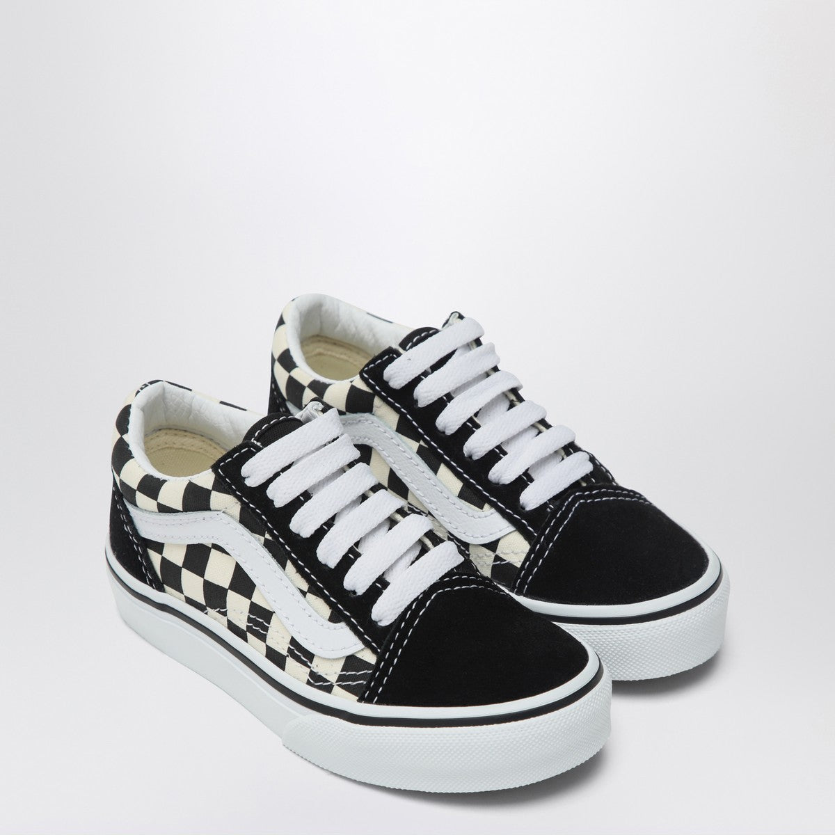 VANS Old Skool Sneaker white/black with Check pattern Vans