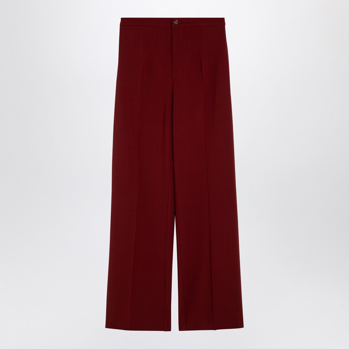 LouLou De Saison Burgundy wool palazzo trousers LouLou De Saison