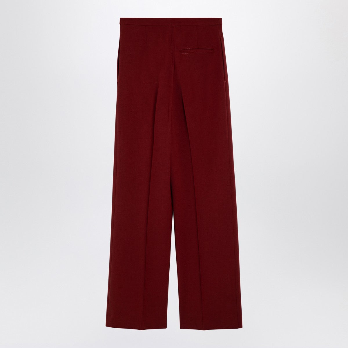 LouLou De Saison Burgundy wool palazzo trousers LouLou De Saison