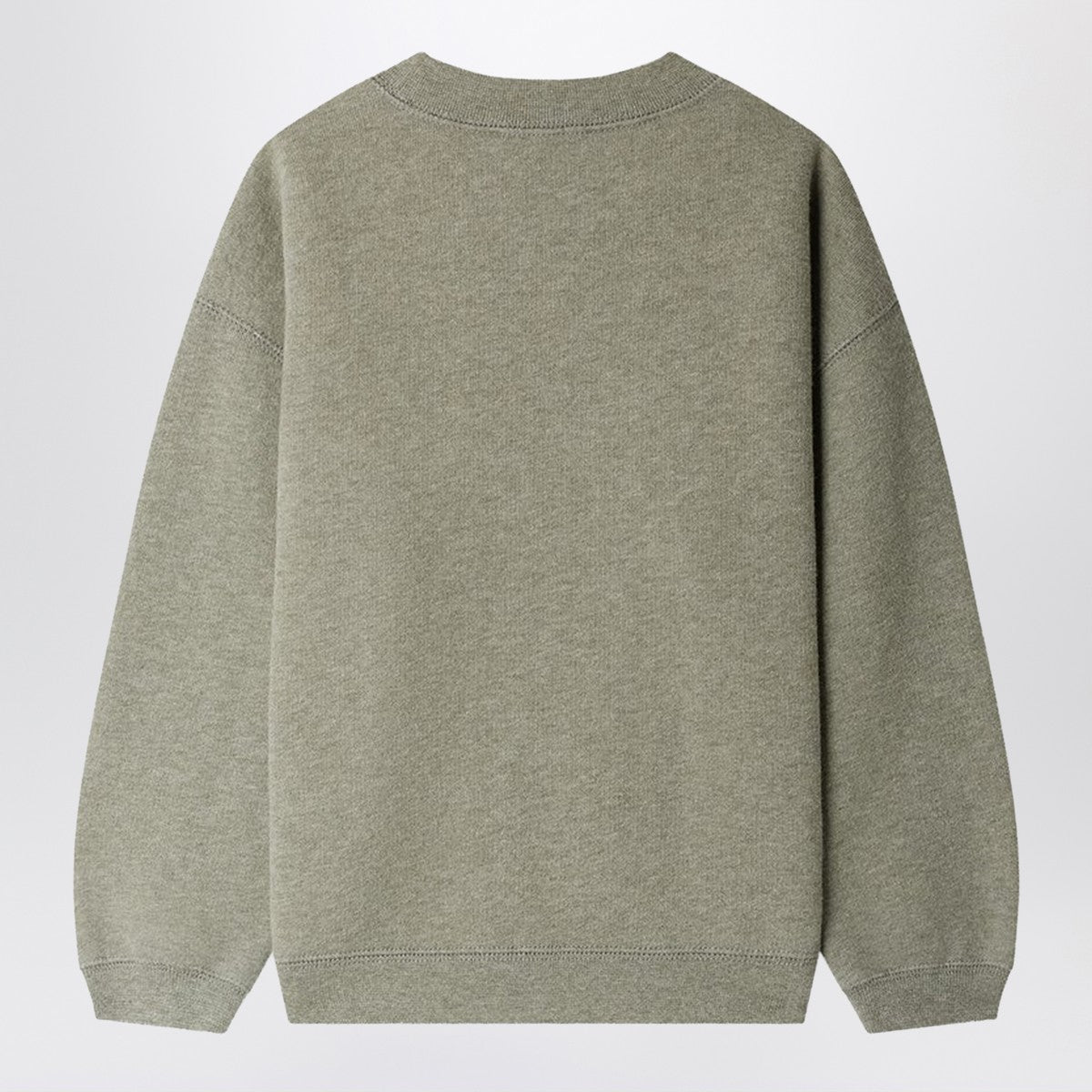 Bonpoint Tonino sweatshirt in grey-green with embroidered logo Bonpoint