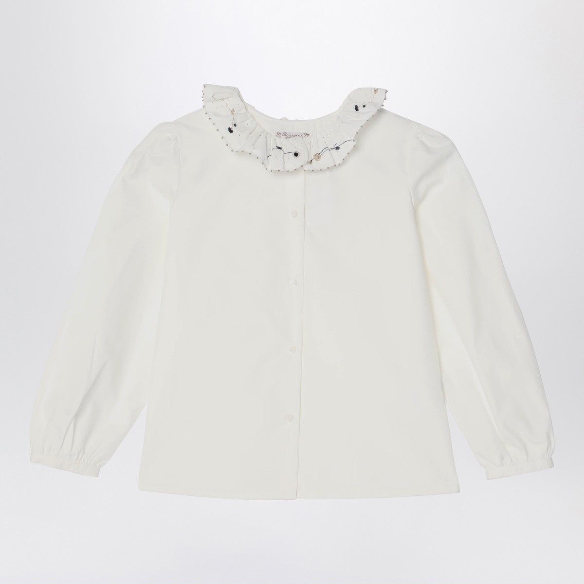 Bonpoint White ruffled blouse Bonpoint