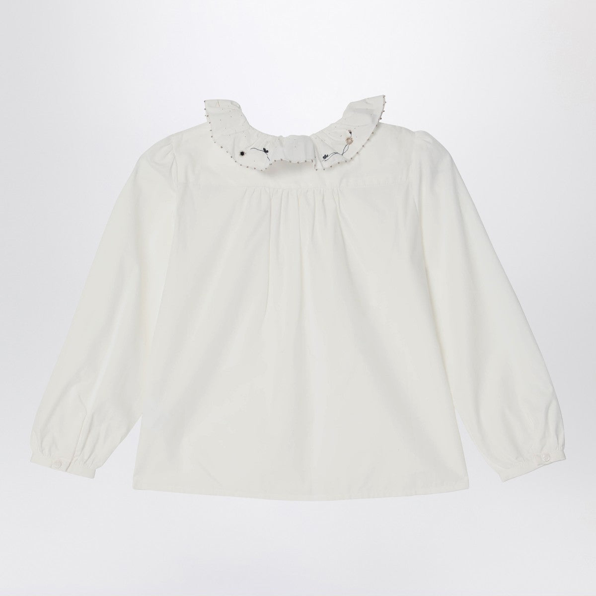 Bonpoint White ruffled blouse Bonpoint