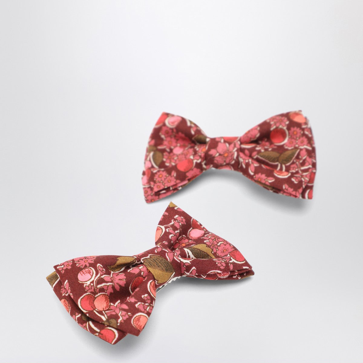 Bonpoint Hair clips with bow in Liberty fabric Bonpoint