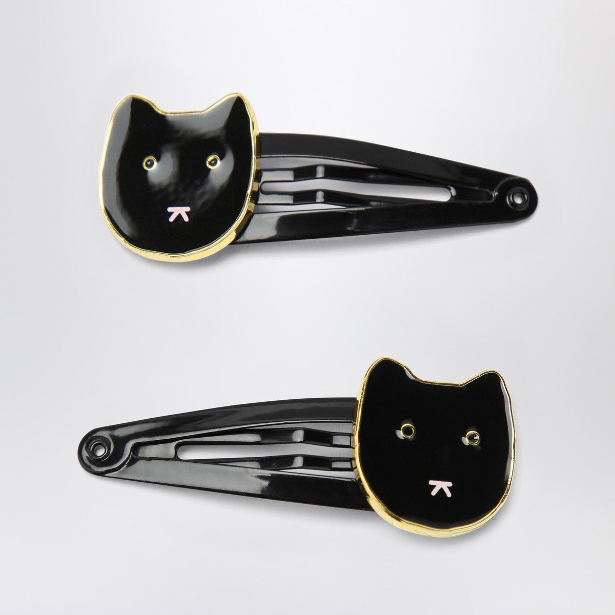 Bonpoint Hair clips with cat Bonpoint