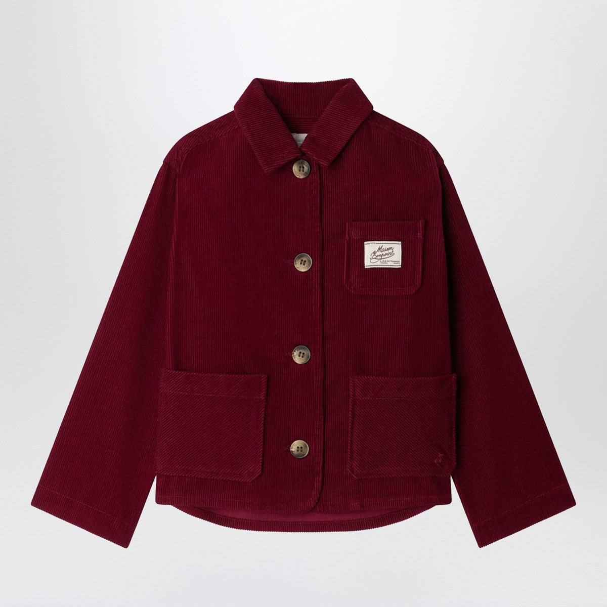 Bonpoint Corduroy Edith jacket with embroidered cherry Bonpoint