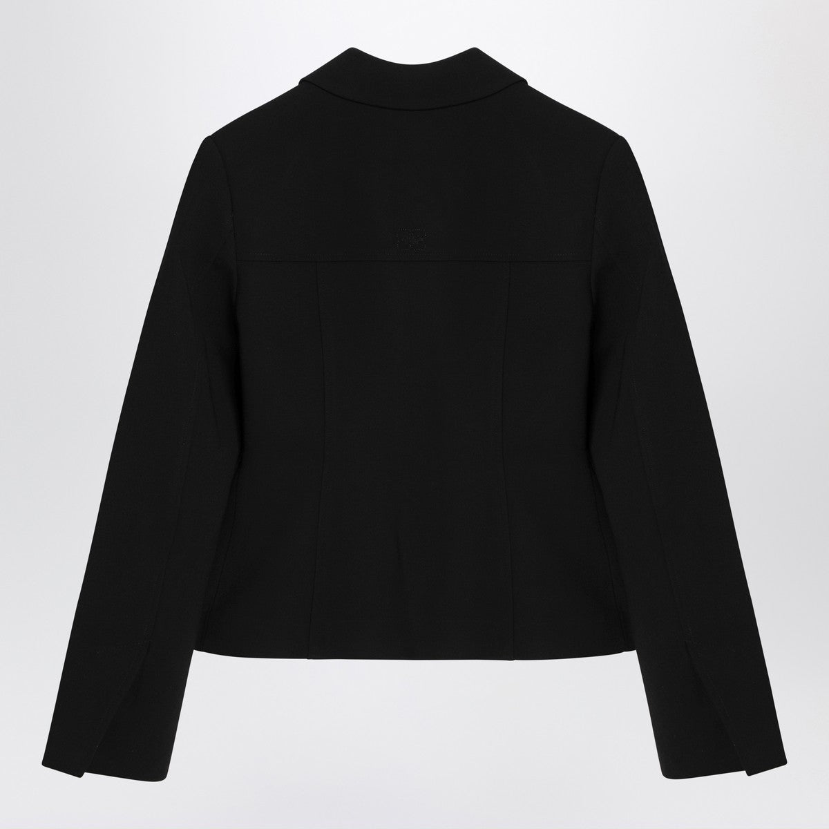 GANNI Black jacket in crêpe Ganni