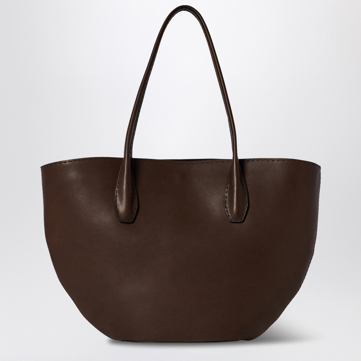 The Row Brown Alger tote bag in leather The Row