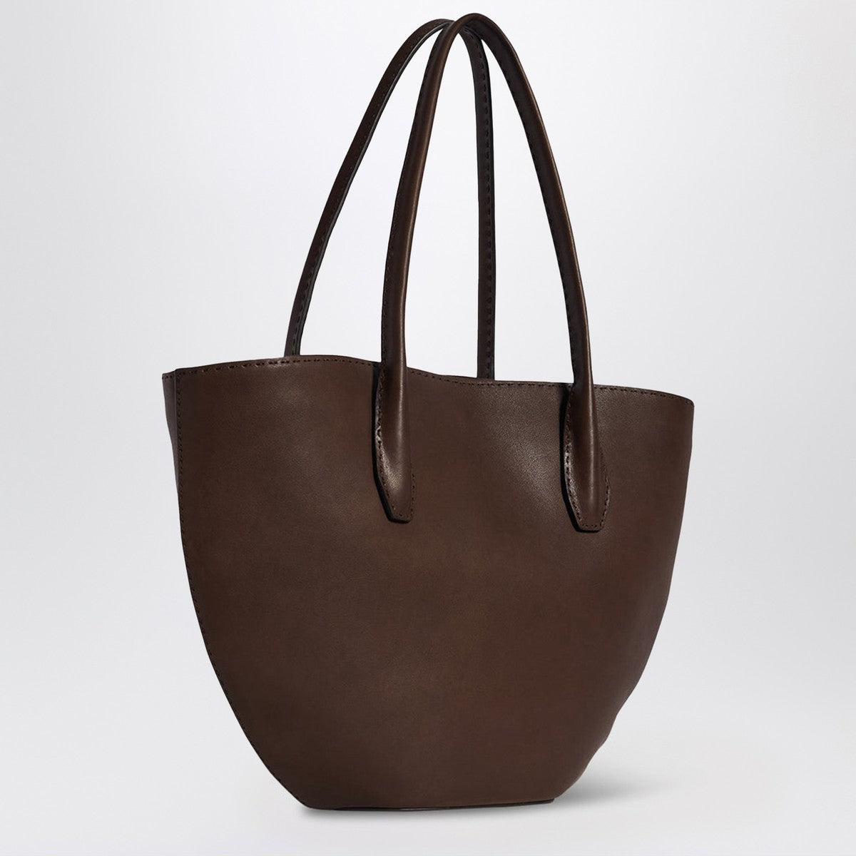 The Row Brown Alger tote bag in leather The Row