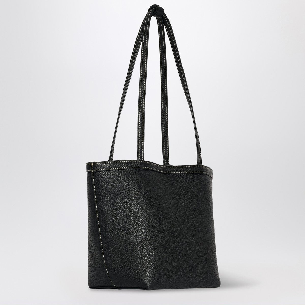 The Row Medium Park Tote Stitch bag in black The Row