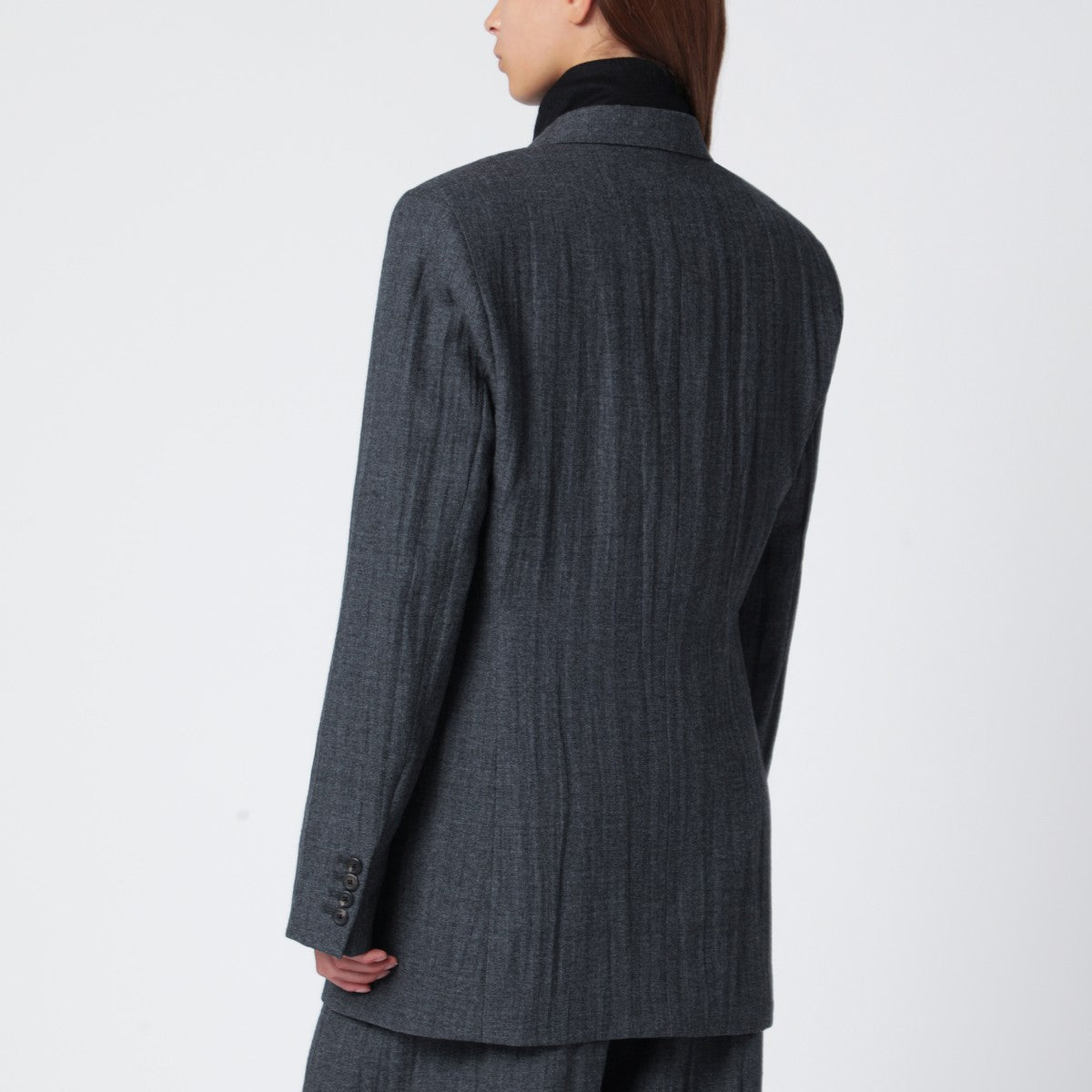 Our Legacy Grey wool-blend single-breasted jacket Our Legacy