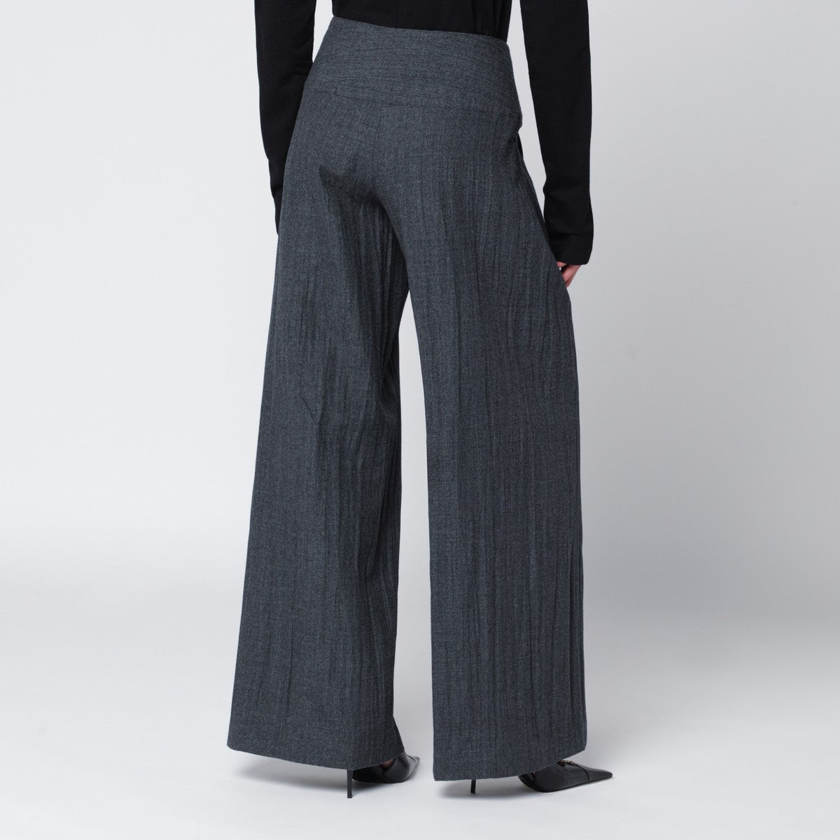 Our Legacy Grey wool-blend pleated trousers Our Legacy
