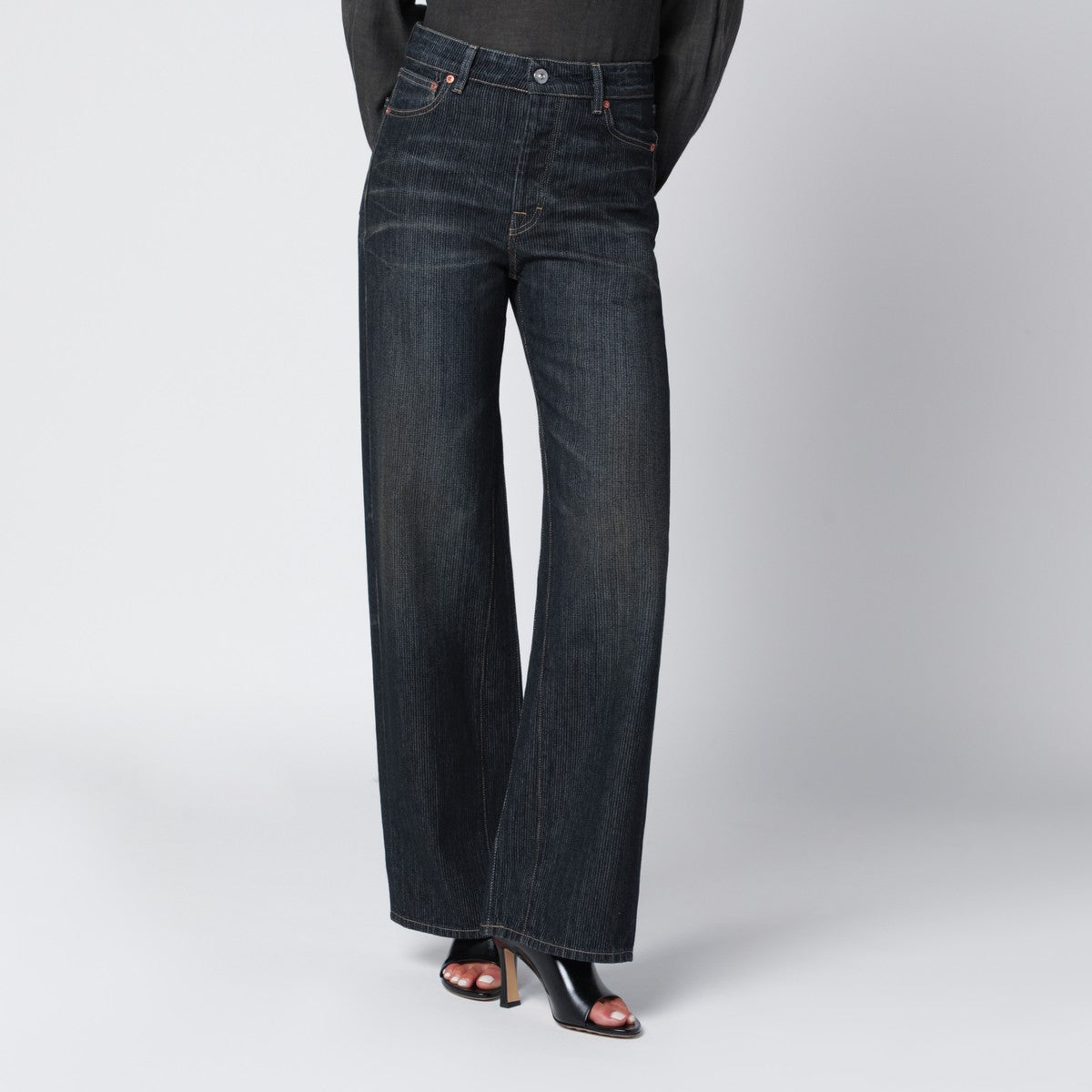 Our Legacy Indigo blue vintage-effect jeans Our Legacy