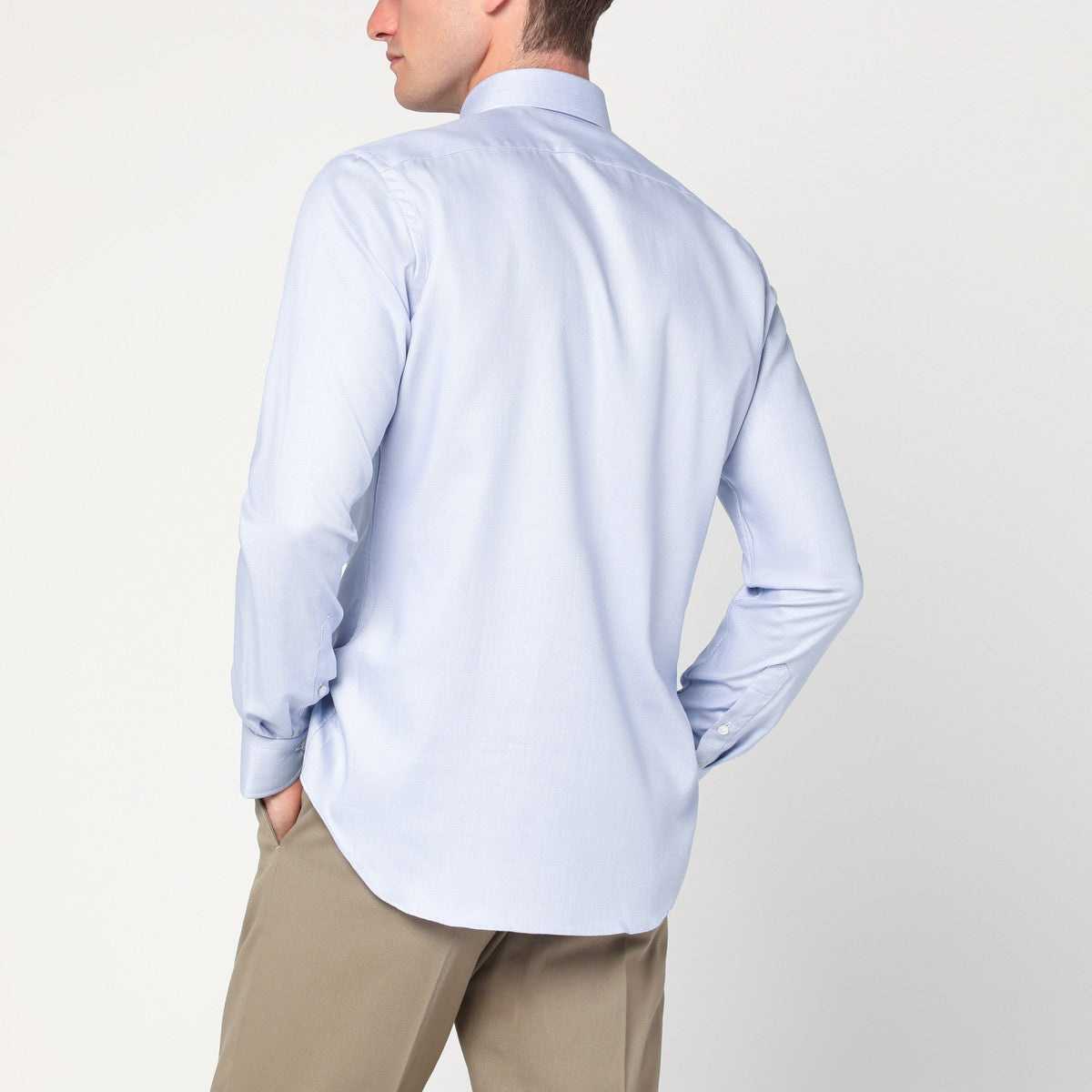 XACUS Light blue Travel cotton shirt XACUS