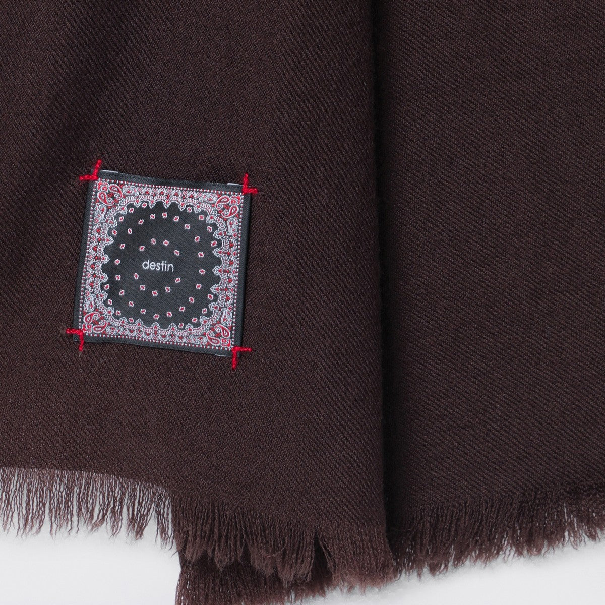 Destin Ebony brown wool scarf Destin