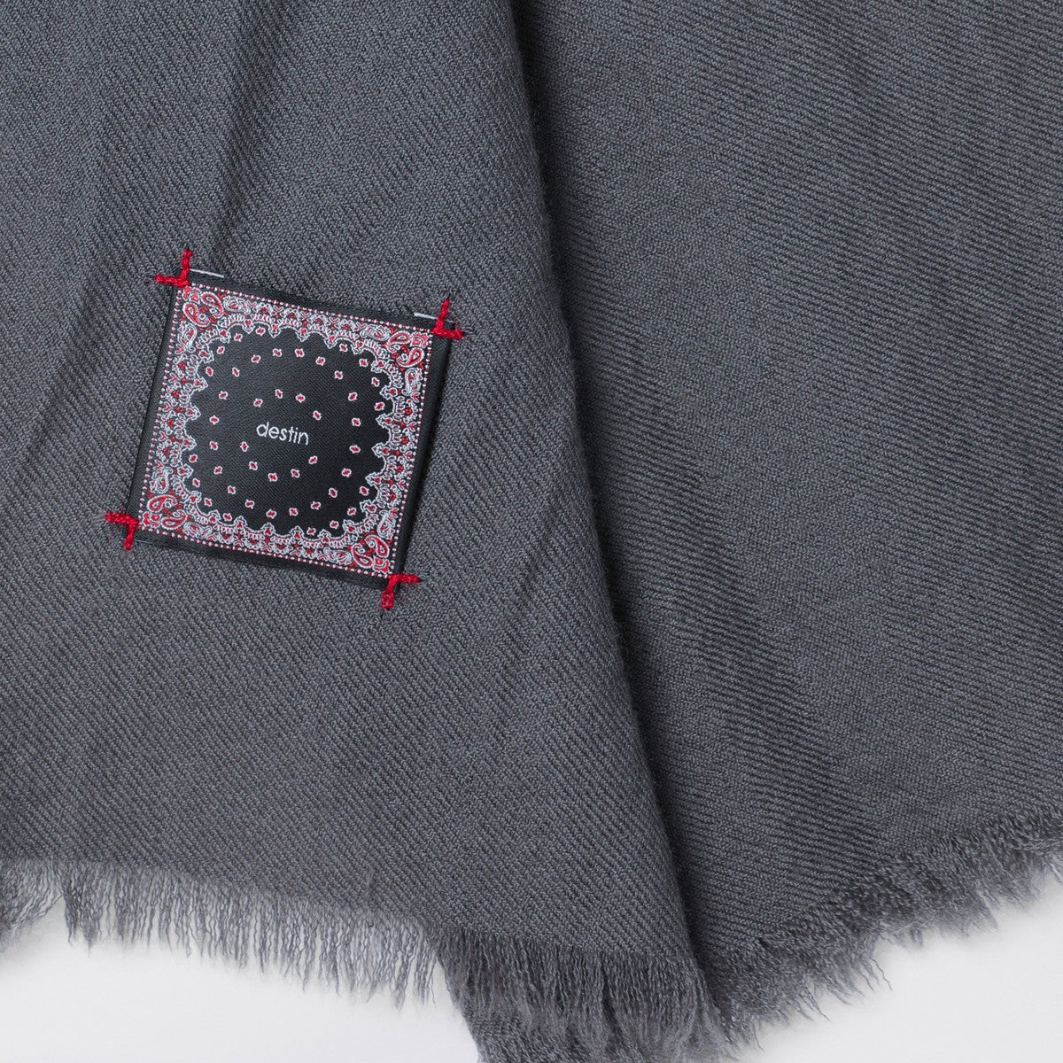 Destin Grey wool scarf