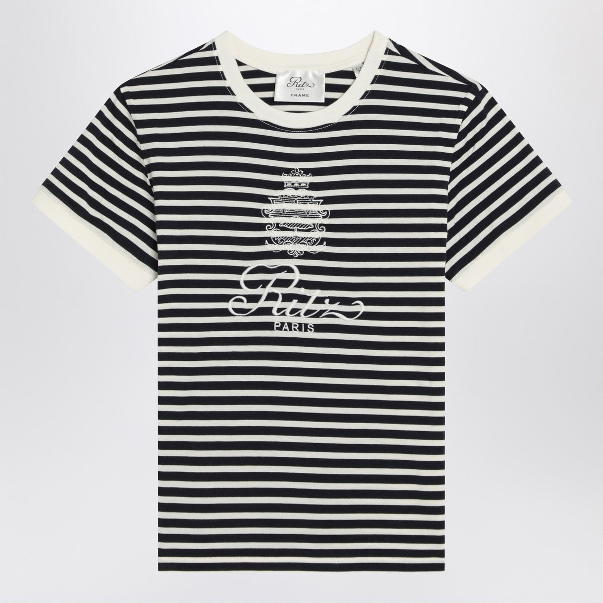 Frame Striped cotton T-shirt Frame
