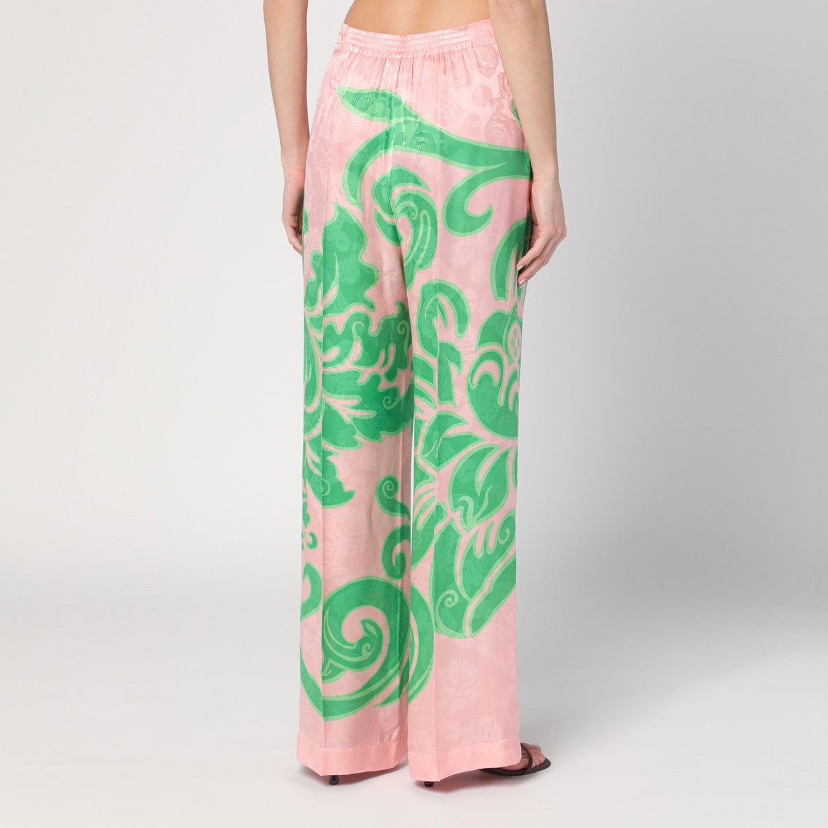 ETRO Wide printed trousers in silk blend Etro