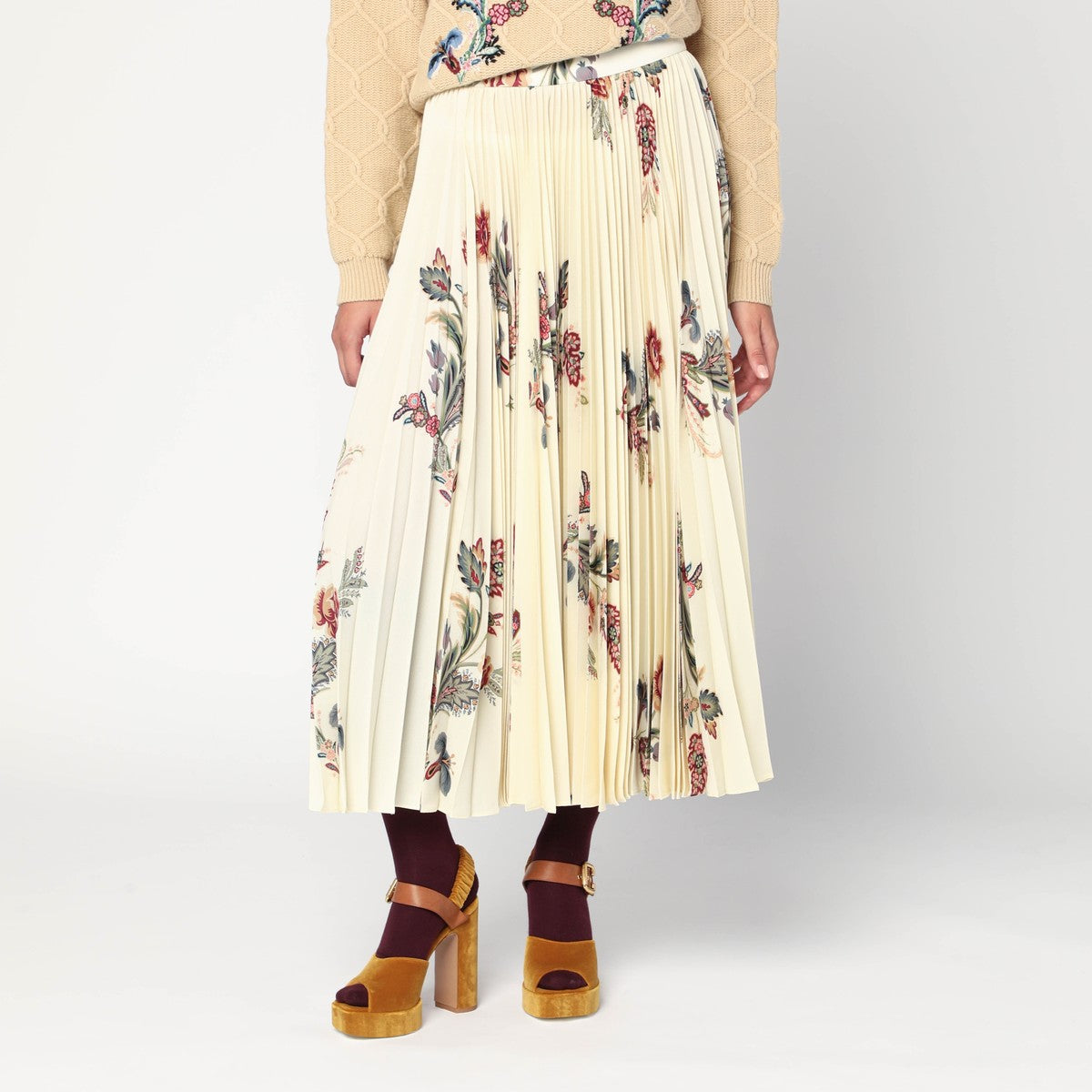 ETRO Gonna plissettata a fantasia Etro