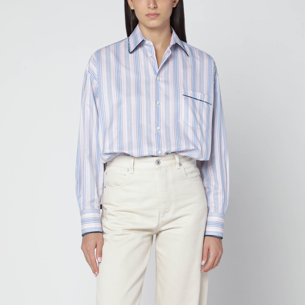 ETRO Striped poplin shirt Etro