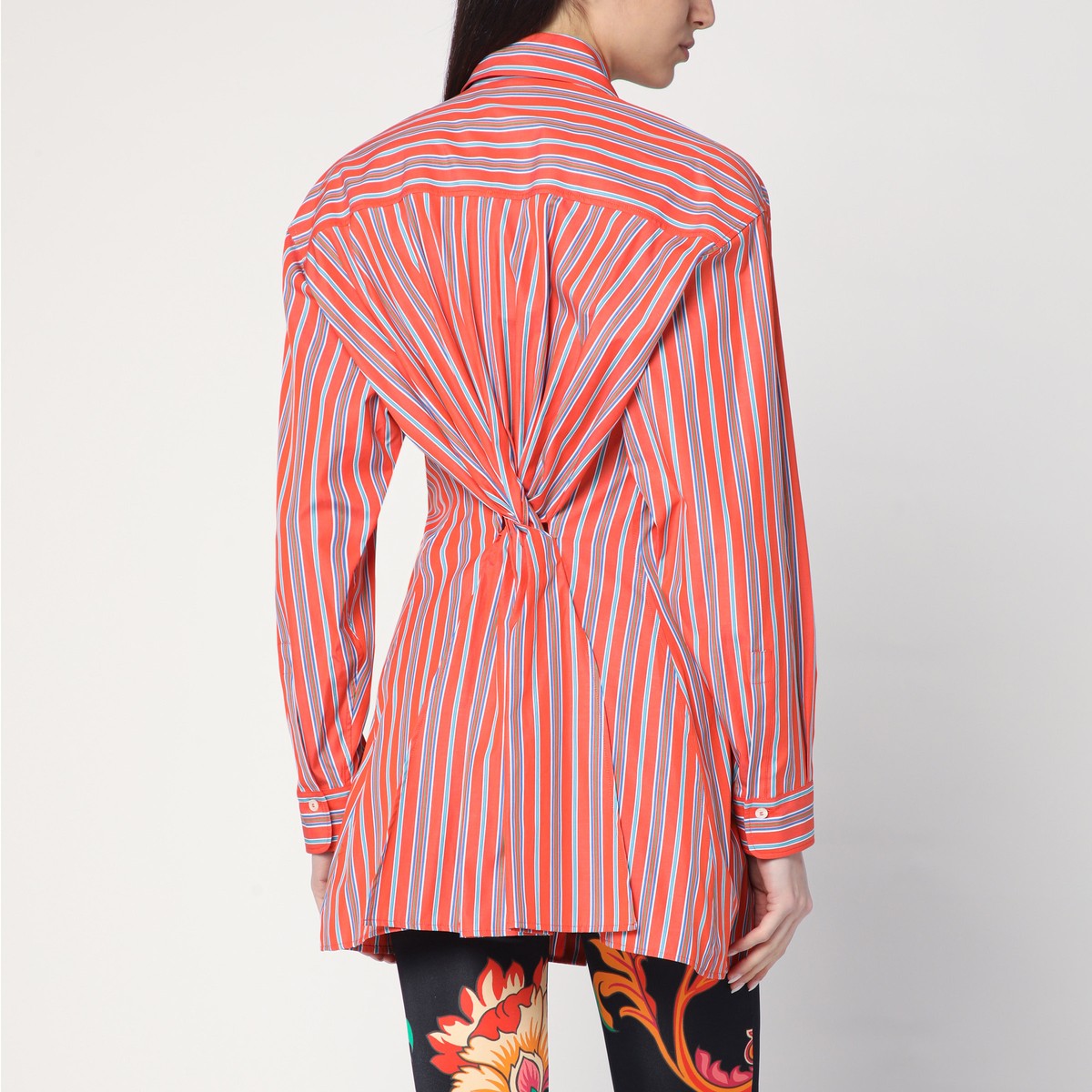 ETRO Striped shirt with knotted detail Etro